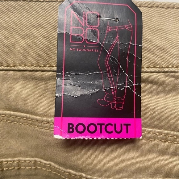 Nobo No Boundaries size 15 Jr uniform khaki pants high waist - Picture 4 of 8